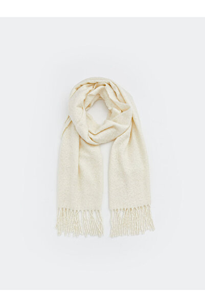 LC Waikiki Eșarfă de damă cu ciucuri uni bej de la MG TREND