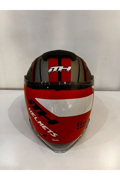 MH SPORTS MH836 YARIM KASK-ŞEFFAF VİZÖR-GÜNEŞ GÖZLÜKLÜ