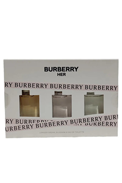 BURBERRY For Women Mini Set 3 X 5ml (Her Eau De Toilette + Her London Dream Eau De Parfum + Blossom