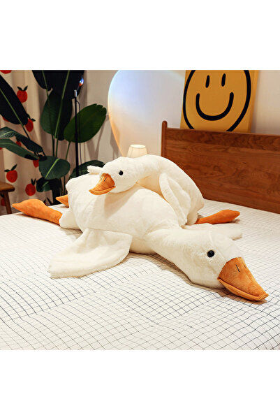 TIGOES Sevimli Peluş Uyku Arkadaşım Kaz 120 cm Uçan Kaz Morton Uyku Yastığı