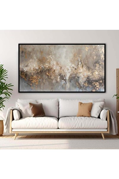 designadv لوحات جدارية تجريدية مودرن - ايطار ابيض