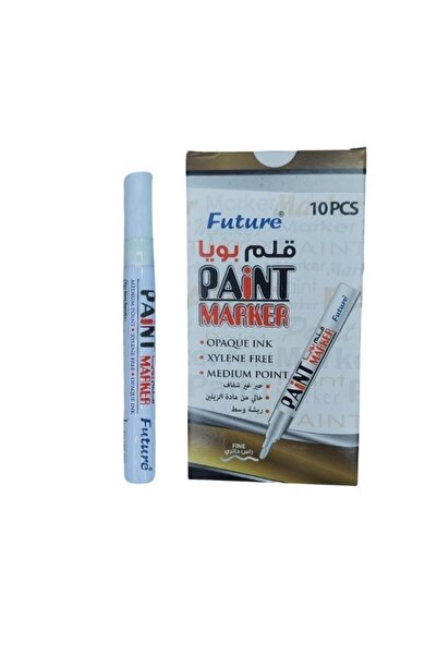 FUTURE قلم تحديد طلاء رقم 440، لون أبيض، 1.5 مم