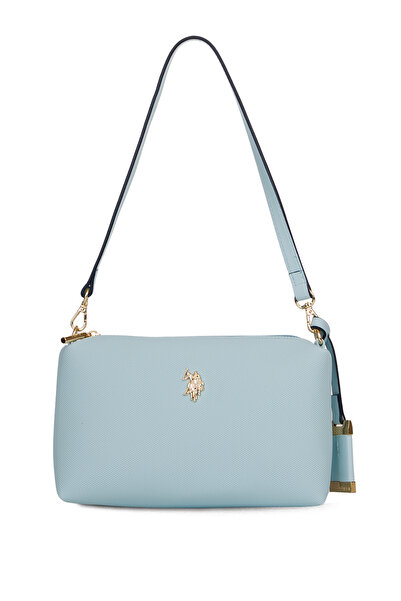 U.S. Polo Assn. حقيبة كتف نسائية باللون الأزرق الجليدي Us26274