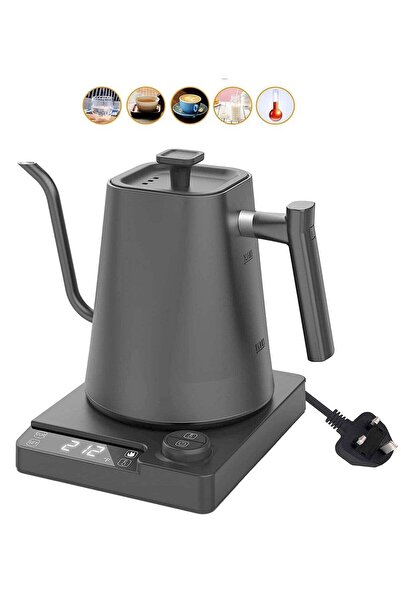 KADRAMA 1000ml Gooseneck Electric Kettle - Temperature Control, 1200W, Matte ...