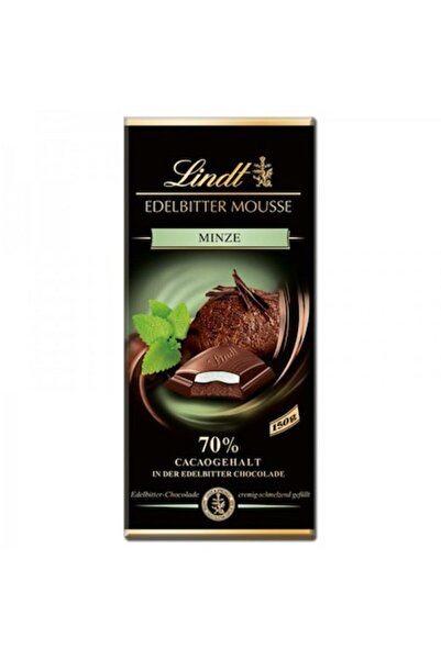 Lindt Ciocolata Edelbitter Mousse cu Menta 70% Cacao 150 g