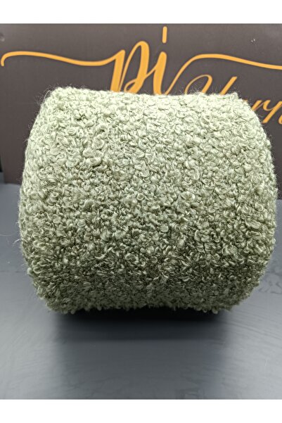 Pİ Yarn İri buklet ip 500 gr el örgü ipi yeşil