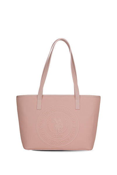 U.S. Polo Assn. حقيبة كتف نسائية باللون الوردي Us26296