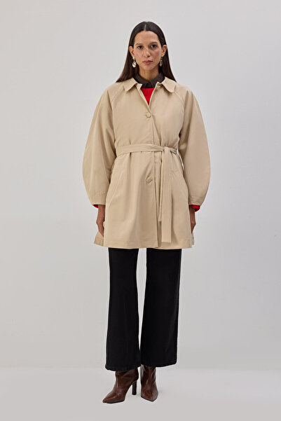 Touché Privé Brief Trench Coat with Belt