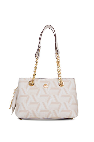 U.S. Polo Assn. Geantă de umăr pentru femei cremă Us26117