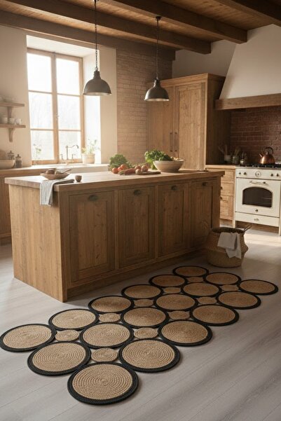 Butterfly Homes سجادة سجادة من قماش الجوت بتصميم خاص مكافئ للمنزل الإنجليزي