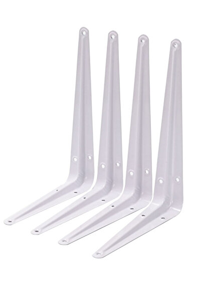 Lawazim Shelf Bracket Set 4pcs 6x8inch - L-Shaped Wall Mount Shelf Support wi...