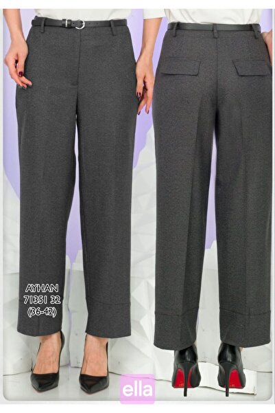 AYHAN Double-Leg Look Pants with Side Pockets