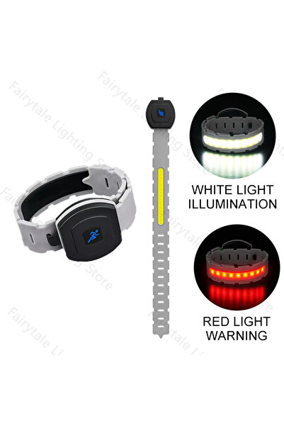 Choice مصباح ذراع LED COB رمادي اللون، قطعة واحدة، بثلاثة أوضاع إضاءة، بطارية...