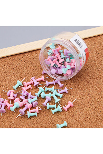 Choice Macaron color 80 Pieces Macaroon Push Pin Painting Pin Suitable For Bulletin Boards, Maps, Posters,
