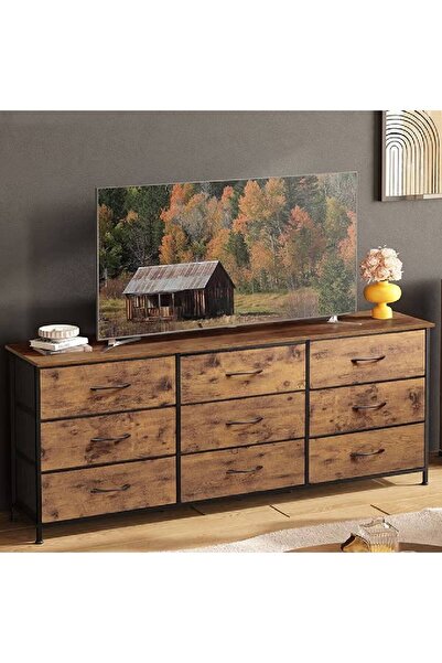 NKX نموذج تلفزيون كبير الحجم مزود بـ 9 أدراج للاستخدام الداخلي في غرفة النوم،...