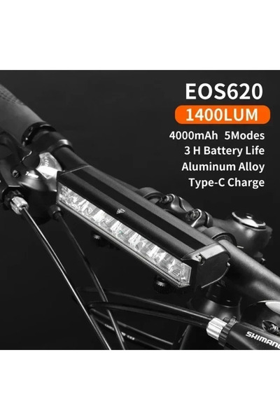 Choice مصباح دراجة EOS620 بقوة 1400 لومن، مصباح أمامي عالي السطوع للدراجات ال...