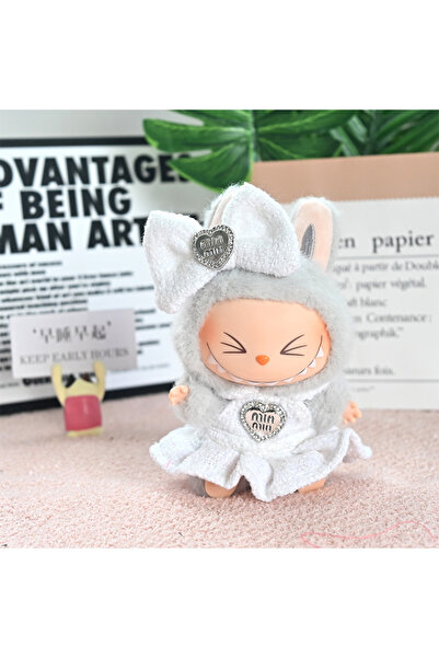 Choice طقم ملابس دمية أبيض مكون من قطعتين، طقم واحد، مقاس 17 سم، لدمية لابوبو...