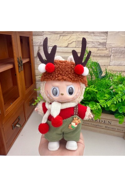 Choice طقم ملابس لابوبو لعيد الميلاد ورأس السنة الجديدة، مناسب لدمى مقاس 17 س...