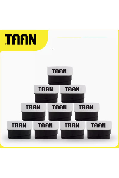 Choice 10 قطع من أغطية مقابض مضارب التنس والريشة من TAAN، لون أسود، طراز TW80...