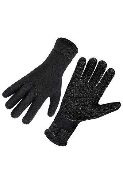 Choice قفازات غوص متوسطة الحجم 3 مم، قفازات غوص من النيوبرين 3 مم، قفازات بدلة غطس نسائية ورجالية، قفازات ركوب الأمواج مانعة للانزلاق.