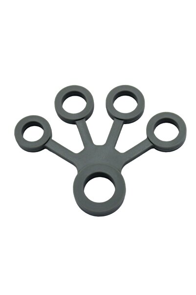 Choice حلقة سيليكون رمادية اللون، قطعة واحدة، لتمارين تقوية عضلات الأصابع، مق...