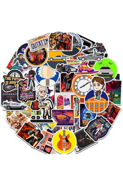 Choice مجموعة ملصقات متنوعة مستوحاة من فيلم "العودة إلى المستقبل" الكلاسيكي، ...