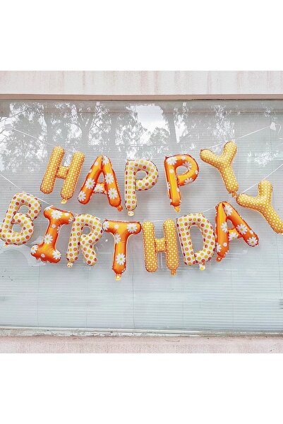 Choice 16INCH Daisy Birth Letter 16in Daisy Happy Birthday Ballons Set Foil L...