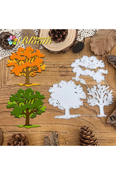 Choice قوالب تقطيع معدنية أصلية من Lovely Layers بتصميم شجرة كبيرة، مثالية لتزيين سجلات القصاصات والنقش.