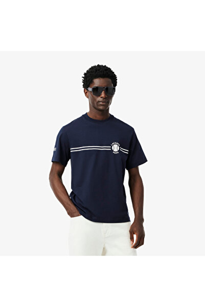Lacoste Printed Embroidered Cotton Jersey T-shirt - TH9694-00-166