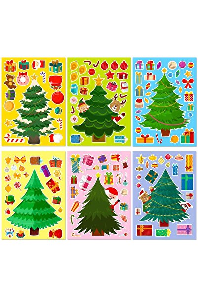 Choice مجموعة من 6 قطع من أحجية ندفة الثلج لشجرة عيد الميلاد، لتزيين الأبواب ...