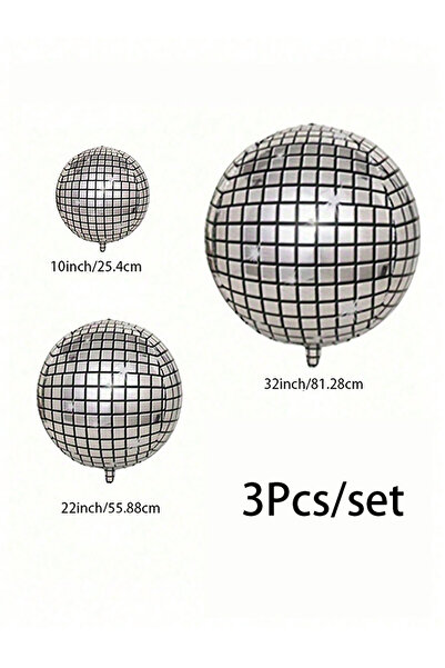 Choice كما هو موضح في الصورة رقم 1، 3 قطع/مجموعة من بالونات الديسكو المعدنية ...