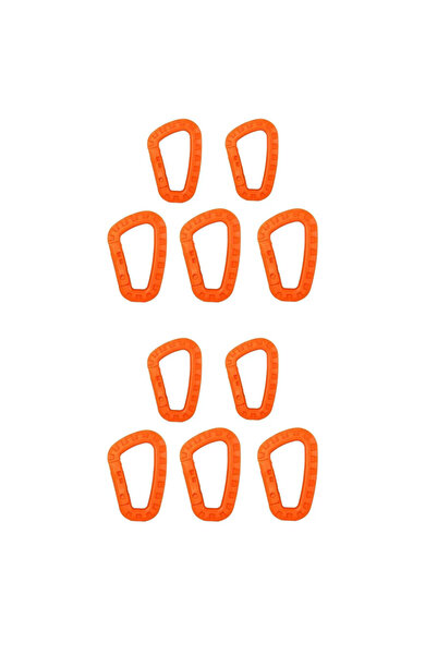 Choice 10 قطع برتقالية اللون، مشابك كارابين تكتيكية عسكرية، ملحقات، مشبك على ...