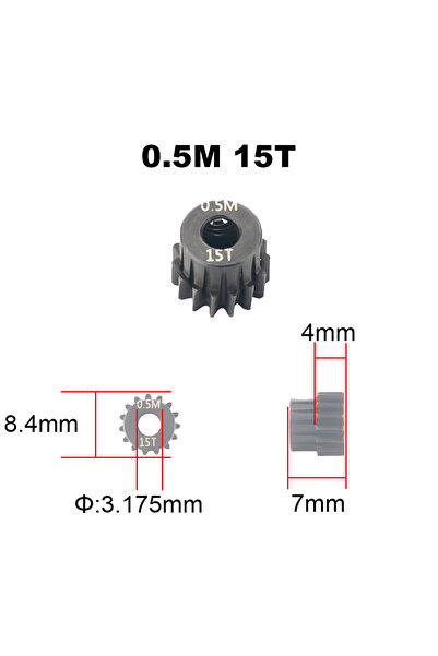 Choice تروس محرك PYFORE M0.5 مقاس 15T، فتحة 3.175 مم، من 13T إلى 27T، لسيارات...