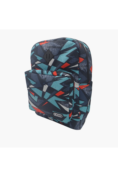 Roco Printed Backpack with Adjustable Straps and Pencil Case - 17 inches