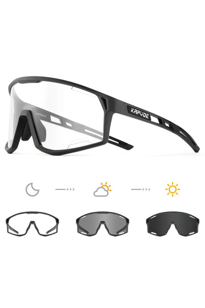 KAPVOE Photochromic-1 lens 1L-04 Photochromic Cycling Glasses Sunglasses for ...
