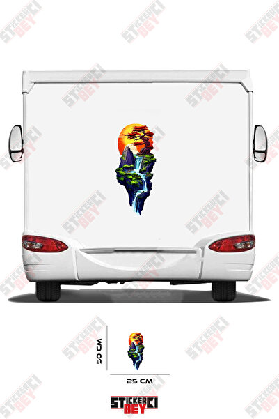STİCKERCI BEY River and Nature Visual Caravan Sticker Coating