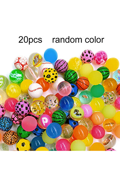 Choice 20pcs random 10/20/30pcs Mini Bouncy Ball Children Indoor Outdoor Elastic Jump Balls Toys Float Ball