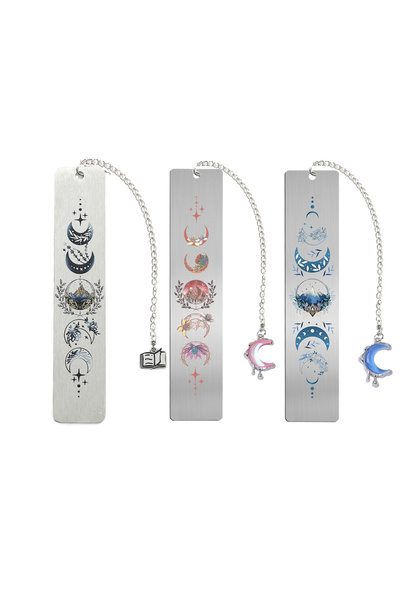 Choice 3PC ACOTAR Fantasy Romance Metal Bookmark Inspired Design Handmade Rea...