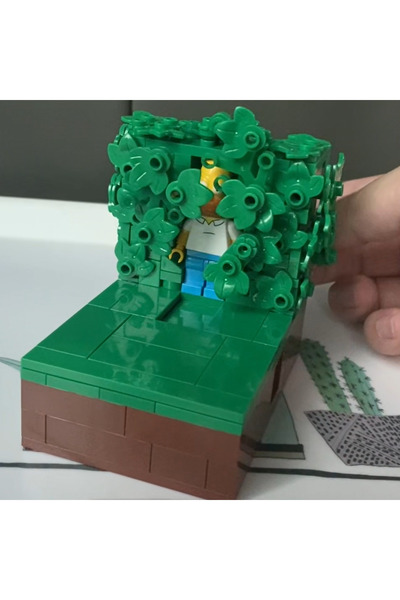 Choice CJ1467-227PCS 2025 227 قطعة من مكعبات بناء MOC هومر يتراجع إلى الأدغال مكعبات تكنولوجية عيد ميلاد