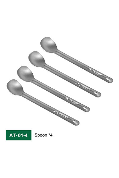 Widesea WSAT-105-4 alumium camping spoon long handle tableware 20G light weig...