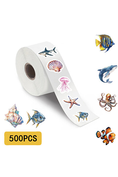 Choice 500PCS 500PCS Marine Organism Roll Stickers Art Picture Laptop Scrapbo...