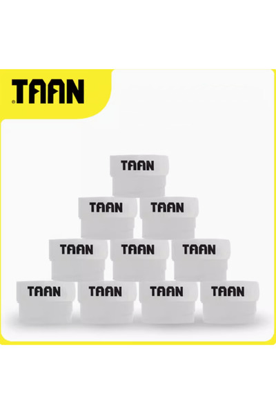 Choice 10 قطع من أغطية مقابض مضارب التنس والريشة من TAAN، لون أبيض، طراز TW80...