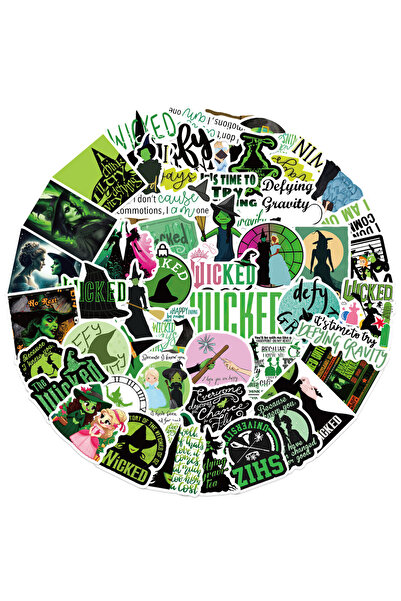 Choice ٥٠ قطعة من ملصقات سلسلة الساحرة الشريرة السحرية، مقاومة للماء، لتزيين ...