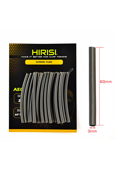 HIRISI 20 قطعة من أنابيب الانكماش الحراري لمعدات صيد الكارب، مقاس 1 مم، 2 مم،...
