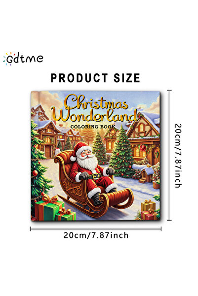 Choice كتاب تلوين متعدد الأجزاء للكبار، مستوحى من عالم العجائب في عيد الميلاد...