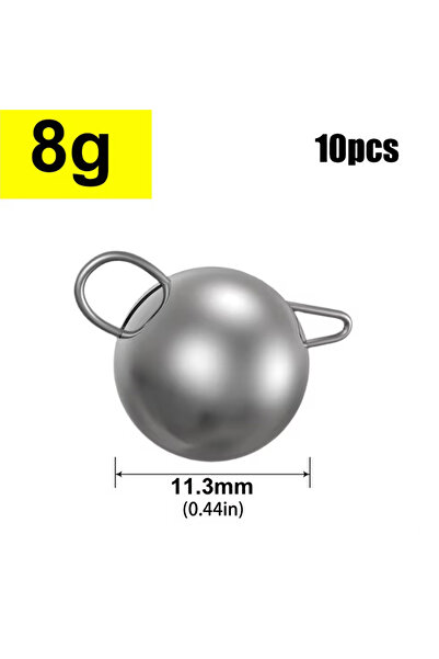 Choice مجموعة أدوات صيد سمك القاروص من ميرلويون، 10 قطع، أوزان 2 غ، 4 غ، 6 غ،...