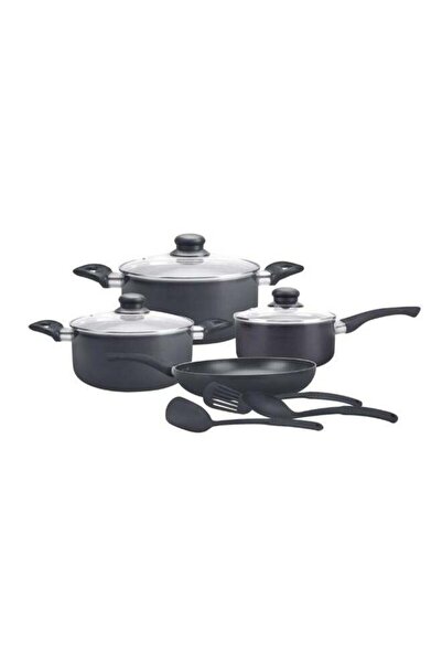 ROYALFORD 10-Piece Aluminum Non-Stick Cookware Set with Tempered Glass Lids (...