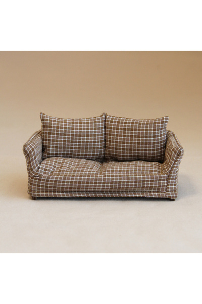 Choice1 Chocolate 1:12 Miniature Simulation Playhouse Toy Wooden Fabric Doubl...