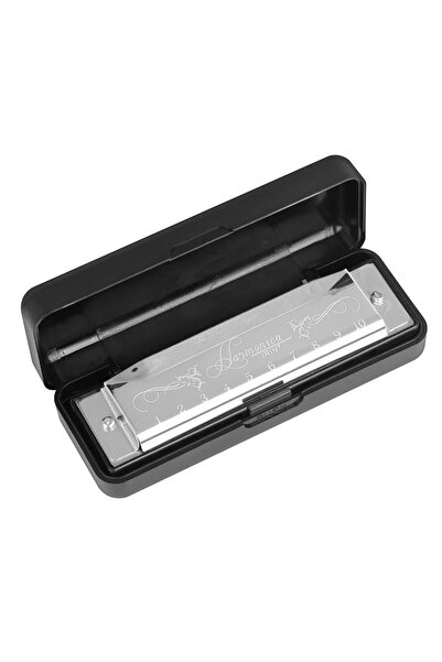 Choice 1 Pcs Silver IRIN Harmonica 10 Holes 20 Notes Key of C Harmonica Color...