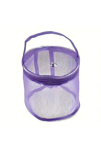 Choice PURPLE 1pc Colorful Nylon Mesh Knitting & Crochet Storage Bag with Zip...